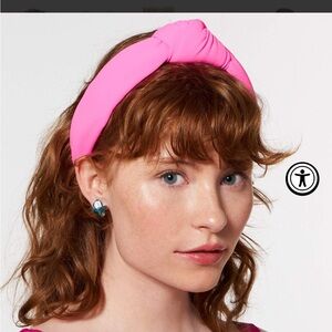 Lele sadoughi Magenta neoprene knot headband
